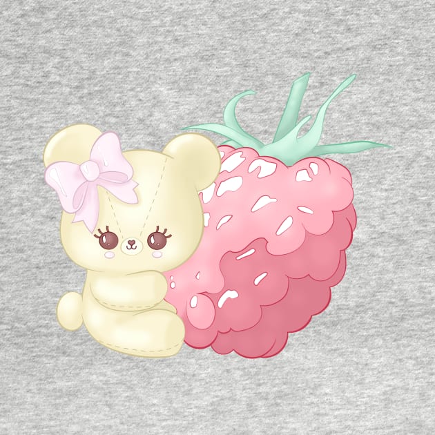 Raspberry Cutie Bear by CatAstropheBoxes